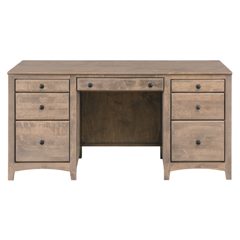 Foundry Select Malani Solid Wood Credenza Desk & Reviews Wayfair